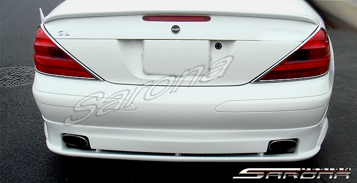 Custom Mercedes SL  Convertible Rear Add-on Lip (2003 - 2008) - $490.00 (Part #MB-007-RA)